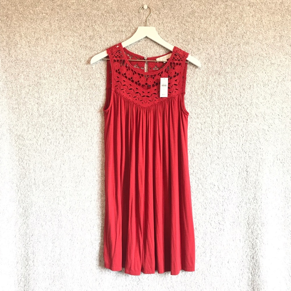 NWT Anne Taylor Loft Red Dress Size Small